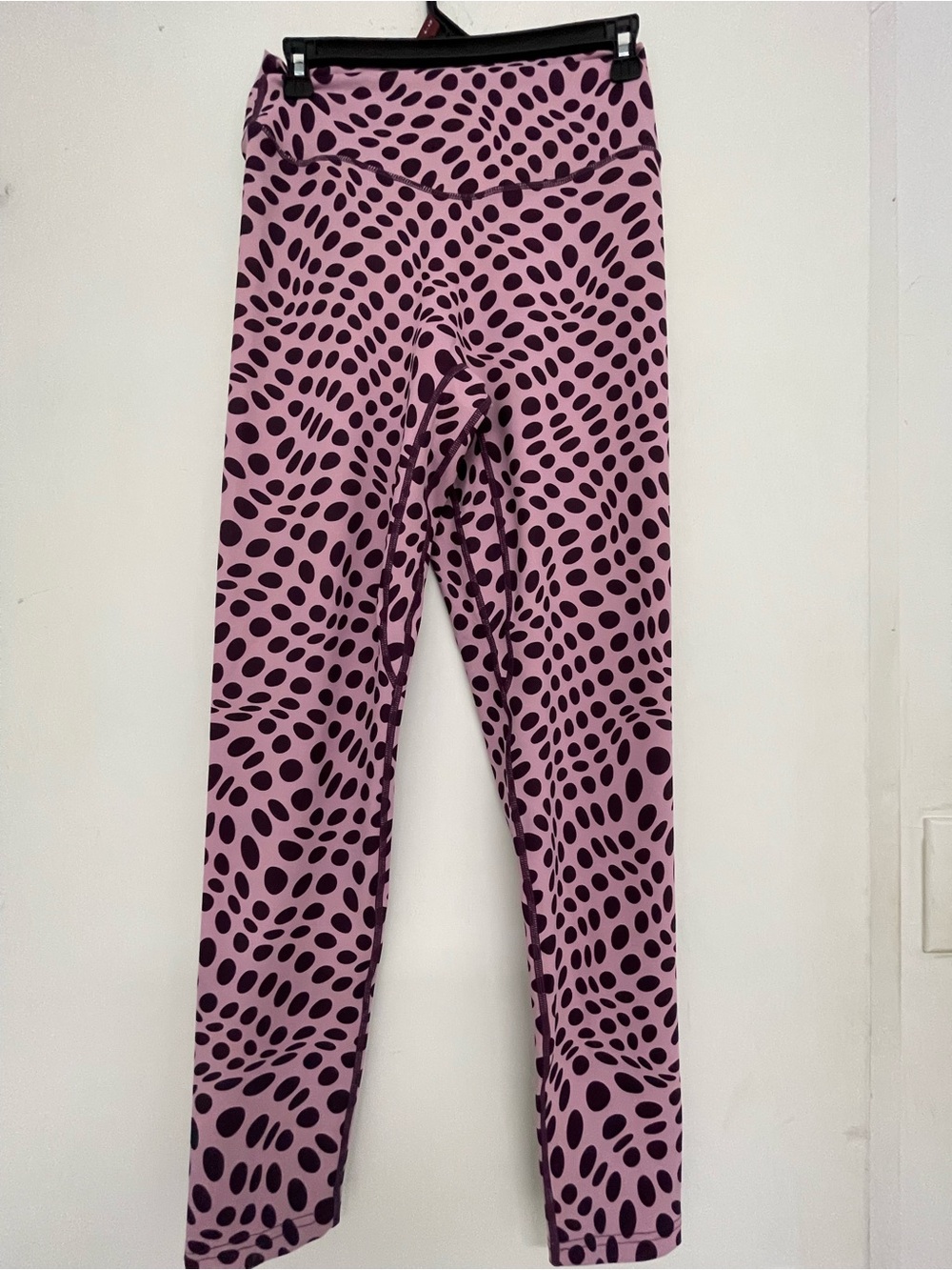 Ladie’s Pink Polka Dot Active Leggings